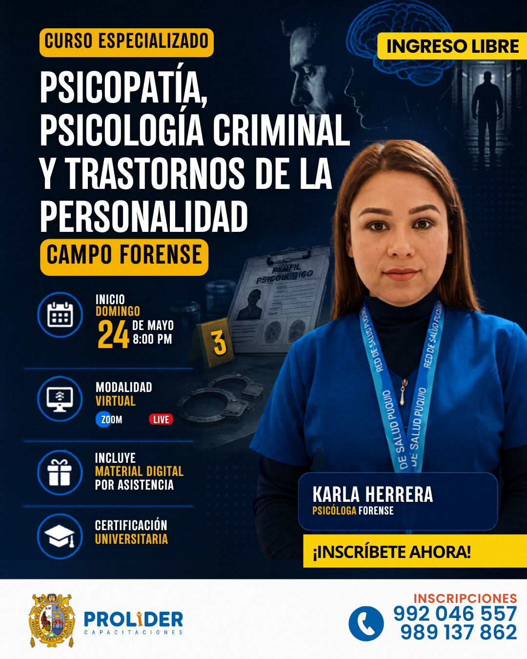 PSICOPATÍA, PSICOLOGÍA CRIMINAL Y TRANSTORNOS DE LA PERSONALIDAD