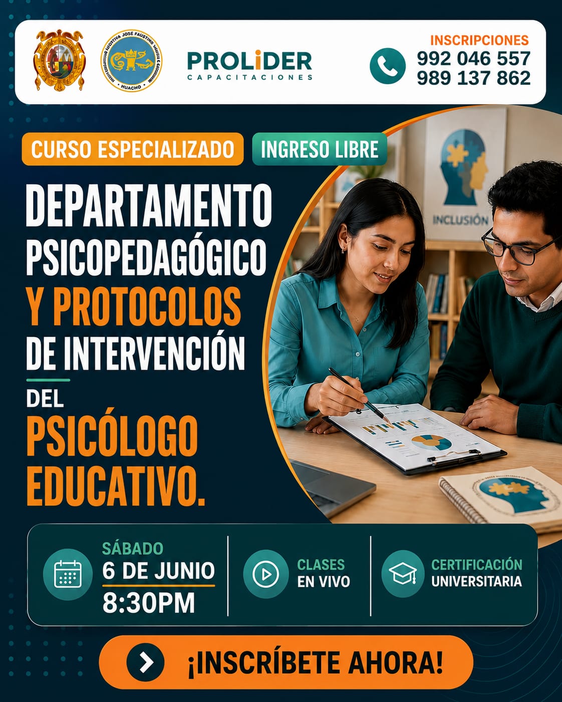 DEPARTAMENTO PSICOPEDAGÓGICO Y PROTOCOLOS DE INTERVENCIÓN DEL PSICÓLOGO EDUCATIVO