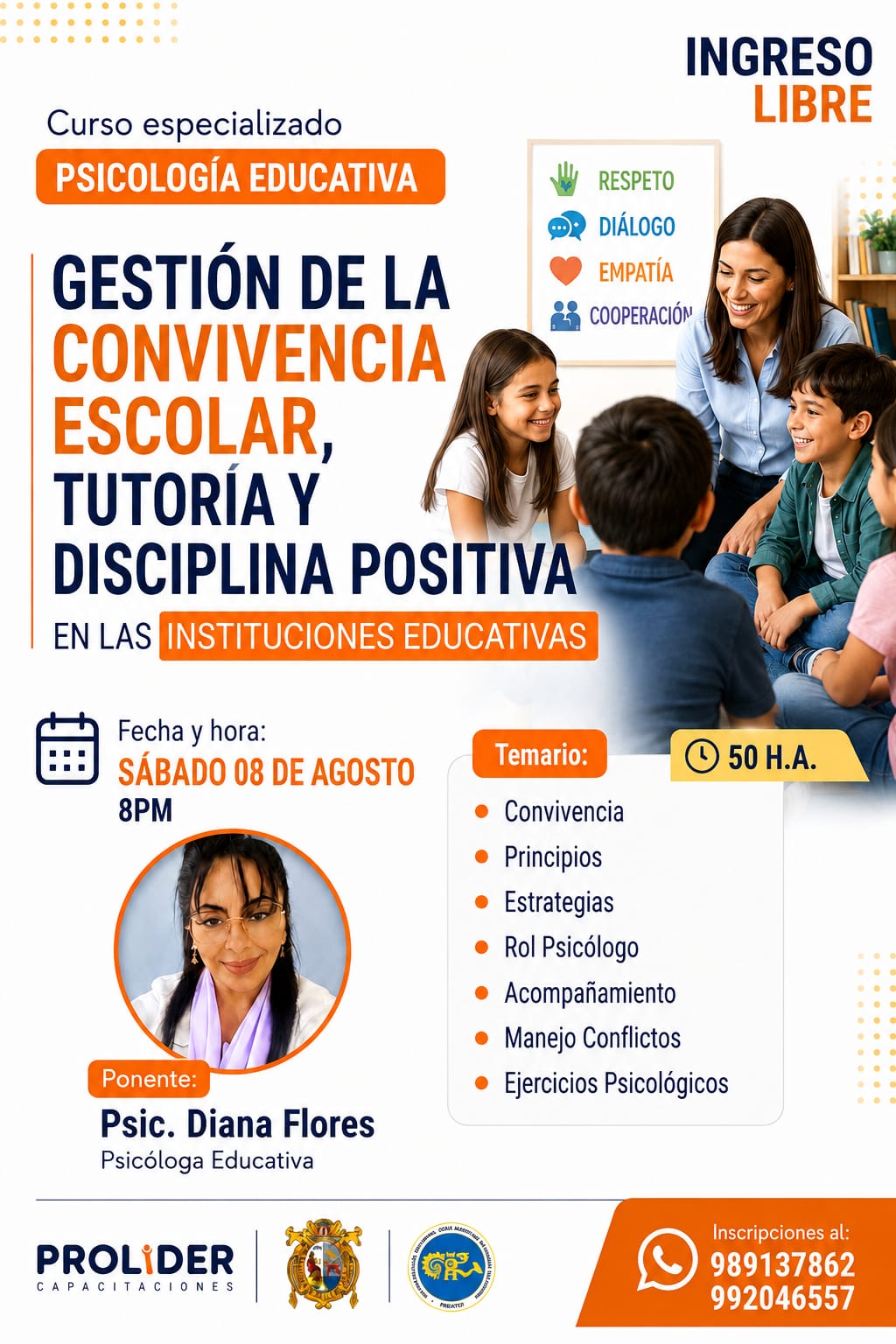 GESTIÓN DE LA CONVIVENCIA ESCOLAR, TUTORÍA Y DISCIPLINA POSITIVA