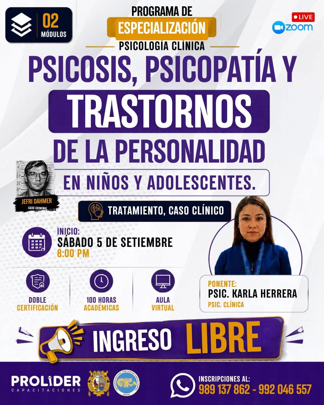 PSICOSIS, PSICOPATÍA Y TRANSTORNOS DE LA PERSONALIDAD EN NIÑS Y ADOLESCENTES